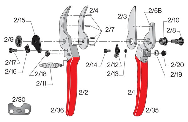 FELCO 2 Classic Secateurs / Pruning Shear